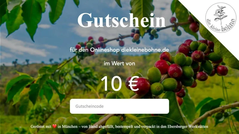 Gutschein für den Onlineshop