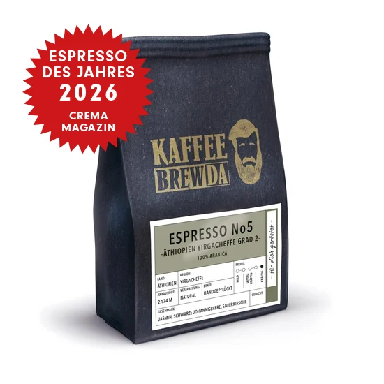 Espresso No 5 - Äthiopien Yirgacheffe Grad 2