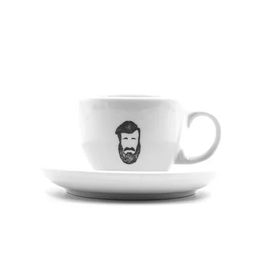 Kaffeebrewda Cappuccino Tasse mit Untertasse