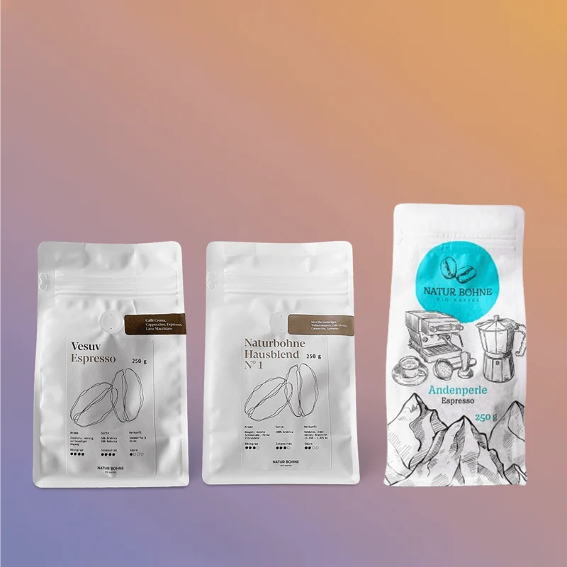Probierset Espresso: drei Bio-Espressi à 125 g