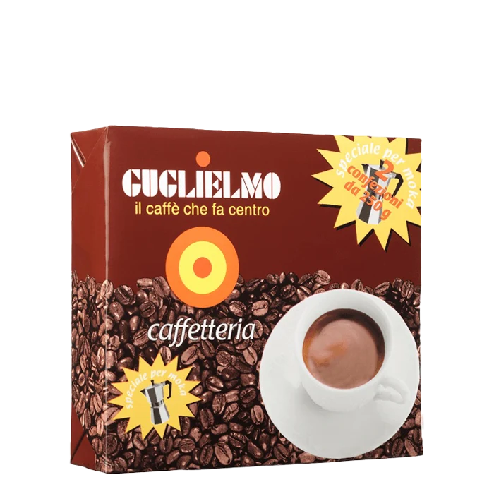 Guglielmo Caffetteria MOKA 2x250g gemahlen