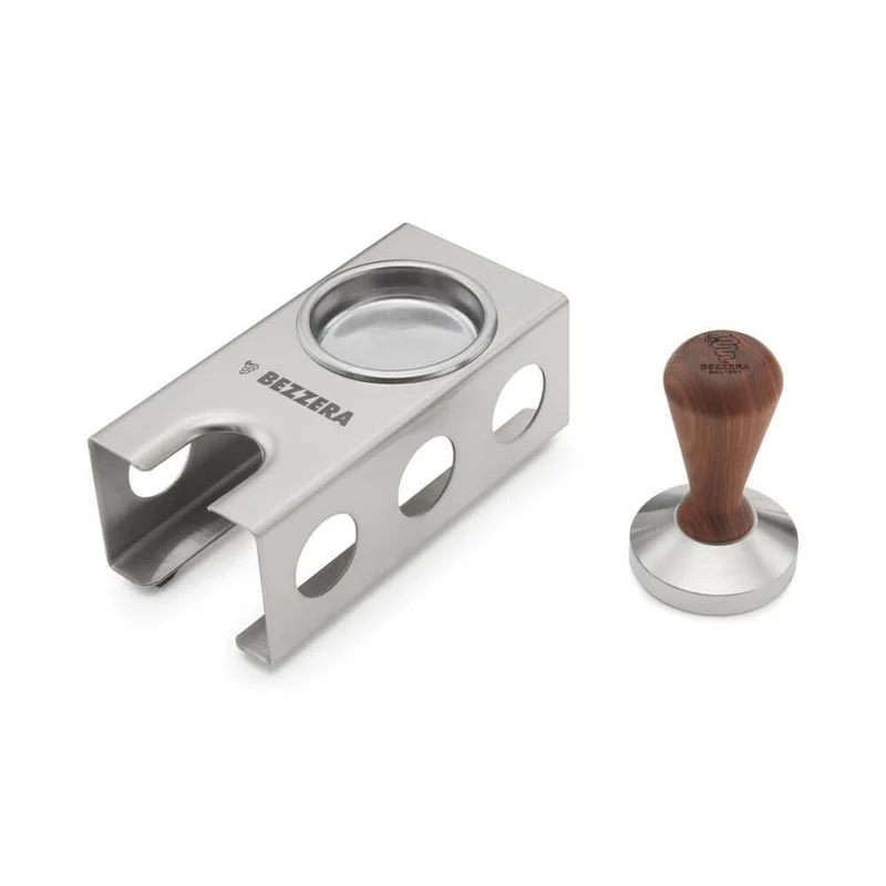 Bezzera Tampingstation mit 58mm Holz-Tamper
