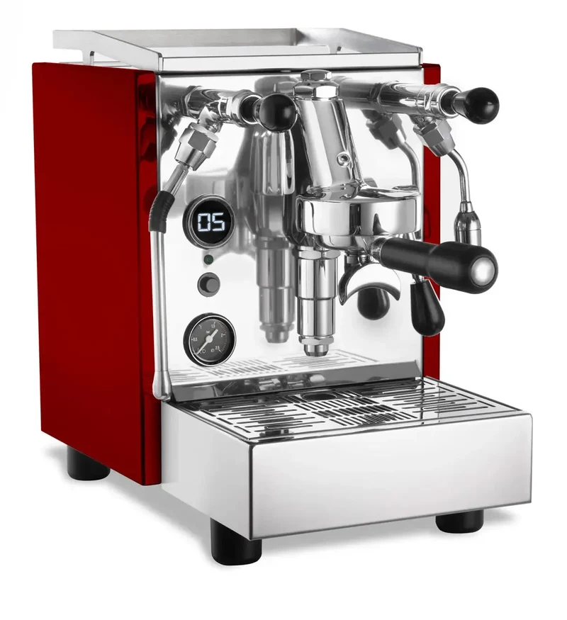 ACM Homey mit Shot Timer Rot Siebträgermaschine - Kaffeewelt