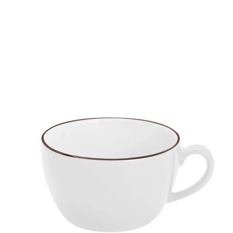 KAHLA Pronto Line Cappuccinotasse 0,25 l Line chocolate brown