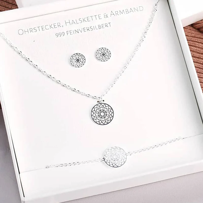 Schmuck-Geschenkset - Mandala des Glücks