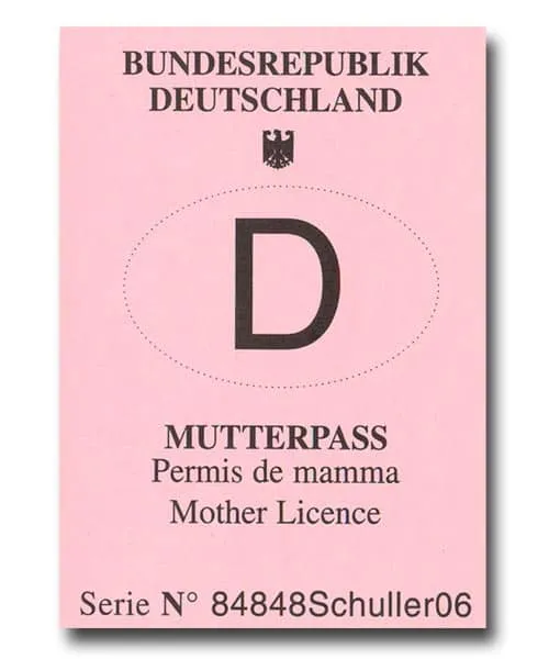 Mutterpass zum Geburtstag