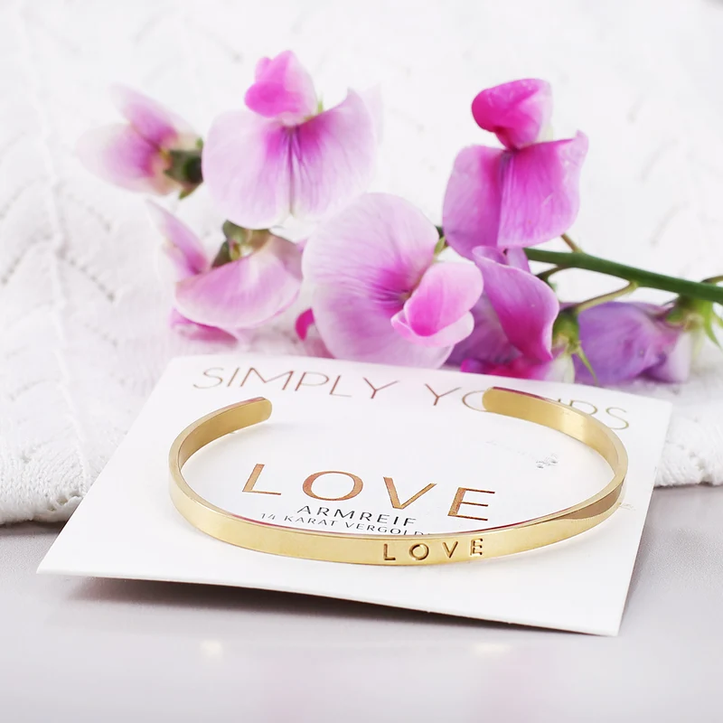 Armreif - LOVE - Gold