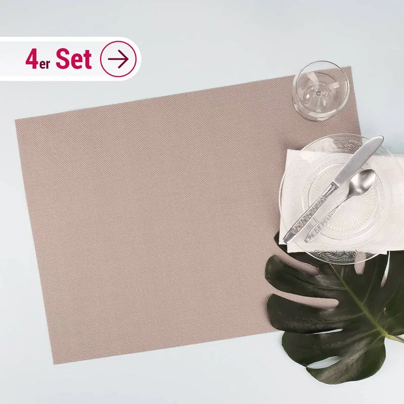 Leonardo Platzdeckchen im 4er Set - beige
