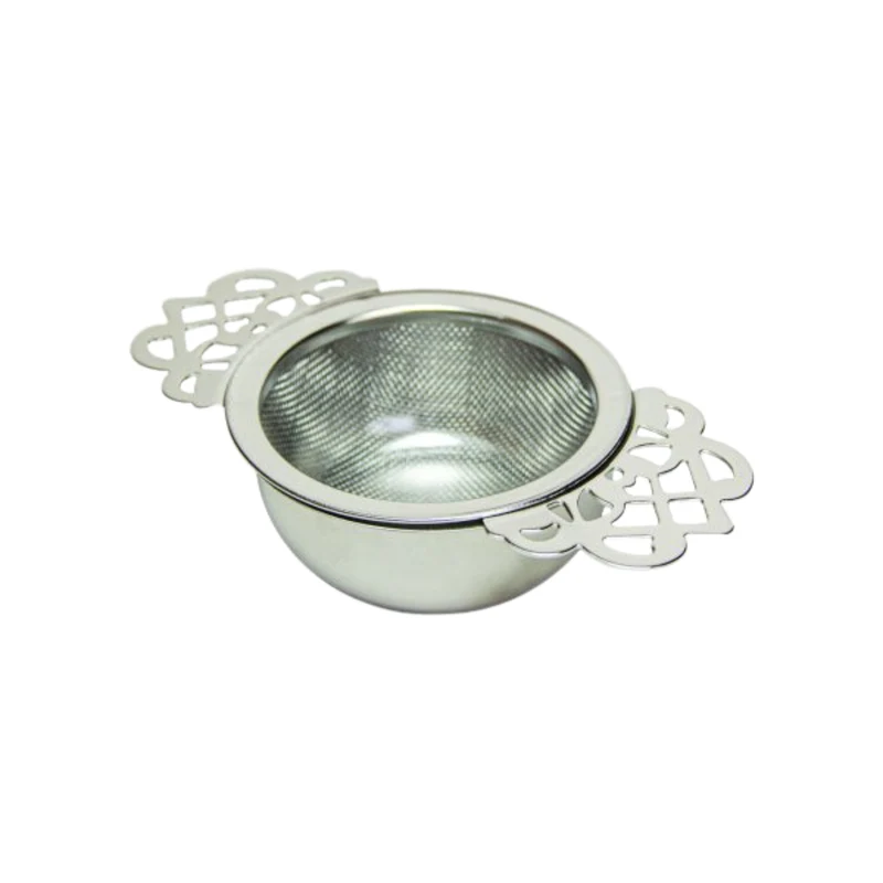 Tea Strainer & Drip Bowl – Silver or Gold