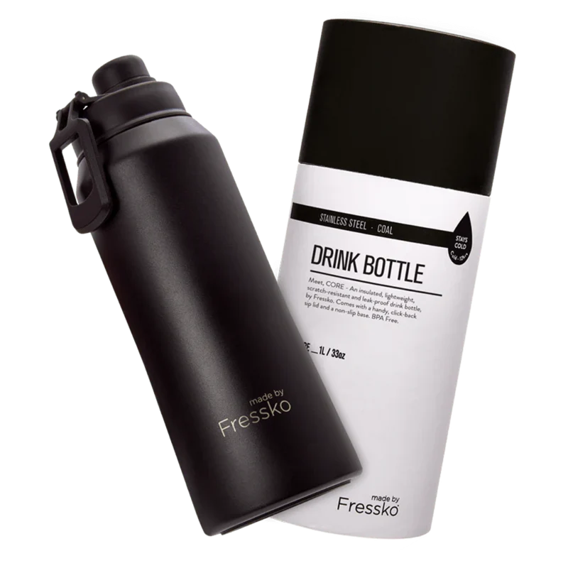 Fressko Core Bottle – 1L / 34oz – Stainless Steel