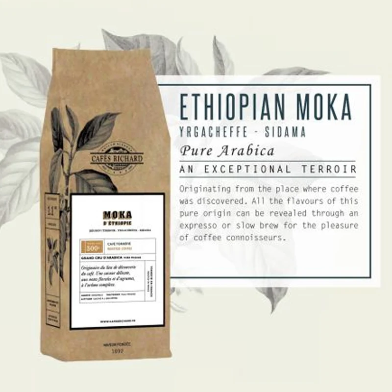 Cafés Richard | Coffee Moka Ethiopia Organic 500g GRS (Coffee Beans)