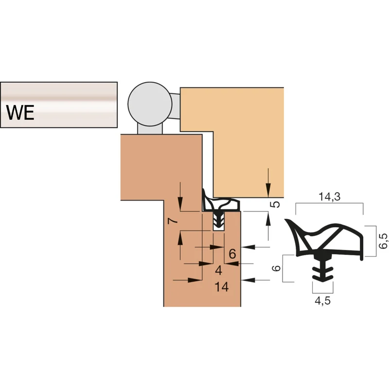 Türdichtung V 1012 Kurzbund