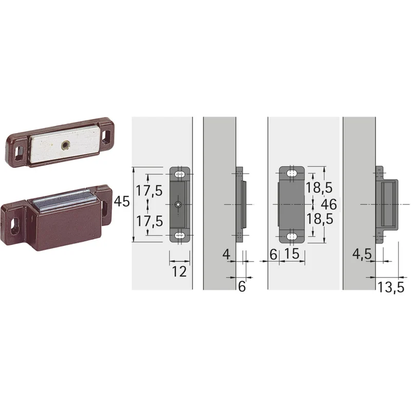 Haftmagnetschnapper M 74 / GP 15