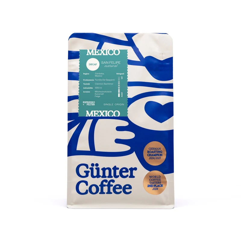 DECAF Mexico Natural entkoffeinierte Kaffeebohnen