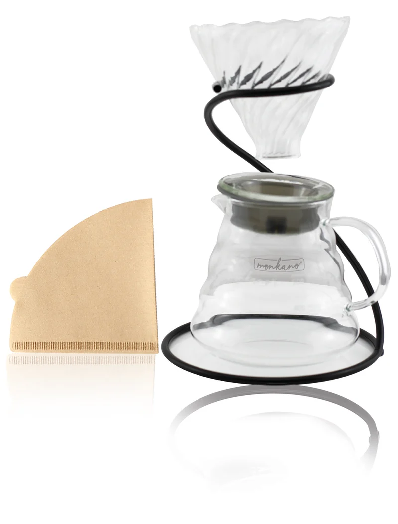Ravenna - Kaffeeset Borosilikatglas mit Glasfilter