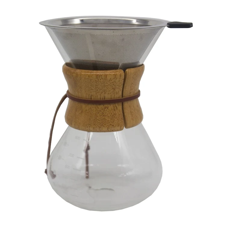 LIVORNO - Glaskanne mit Edelstahl-Dauerfilter