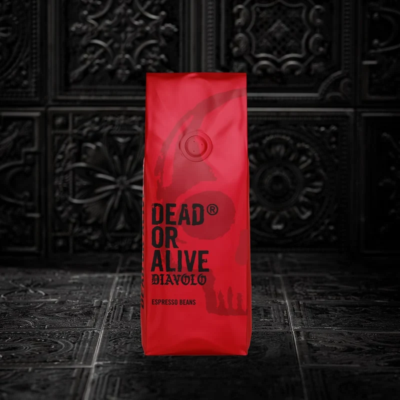 DEAD OR ALIVE COFFEE Diavolo – Sehr starker Espresso mit viel Koffein