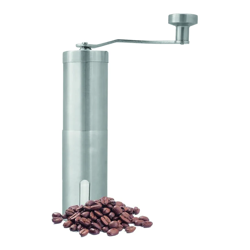 Kaffemühle MONZA - Formschöne Kaffeemühle aus Edelstahl 304 und präzisem Kegelmahlwerk aus Industriekeramik