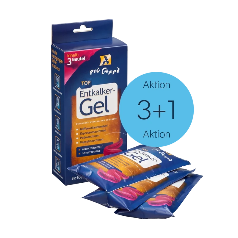 più caffè Entkalker-Gel 3+1