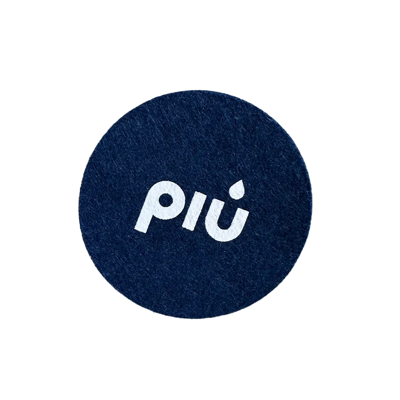 piu Filzuntersetzer deep water blue