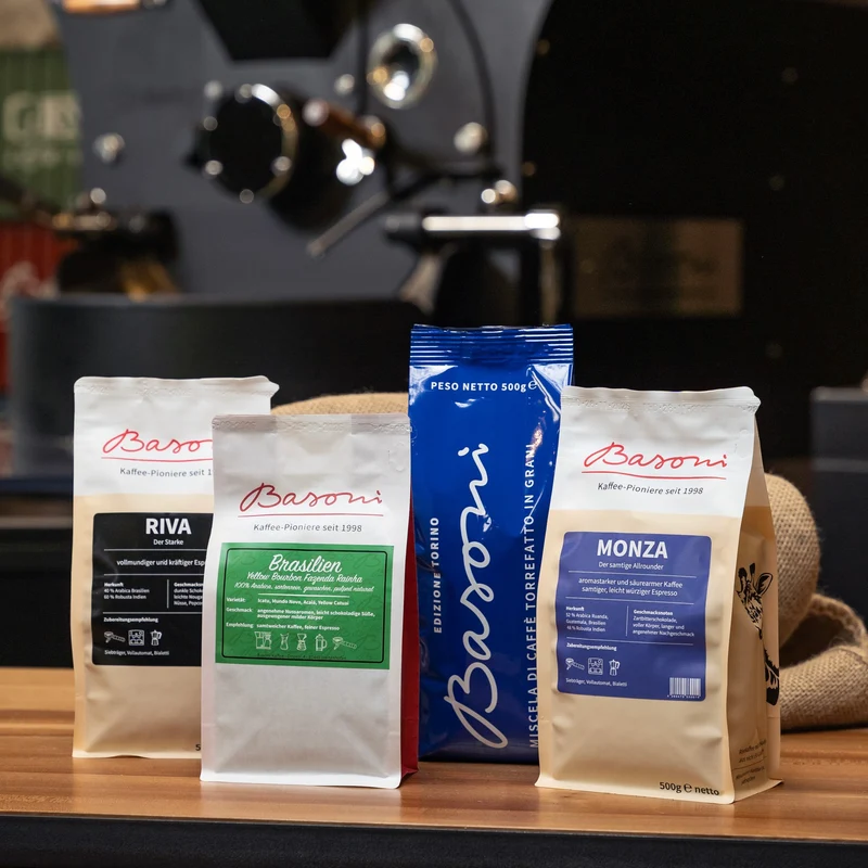 Basoni Espresso Probierpaket - Test Set - Torino Riva Monza Brasilien