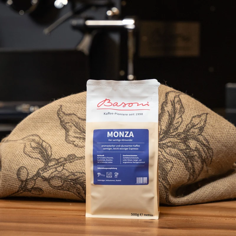 Basoni Monza - 60Arabica / 40Robusta - der samtige Allrounder
