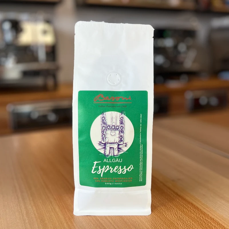 Basoni LEDERHOSE Allgäu Espresso - 60Arabica / 40Robusta - der feine Kräftige