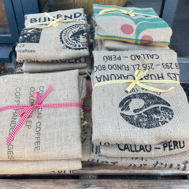 KAFFEESACK AUS JUTE