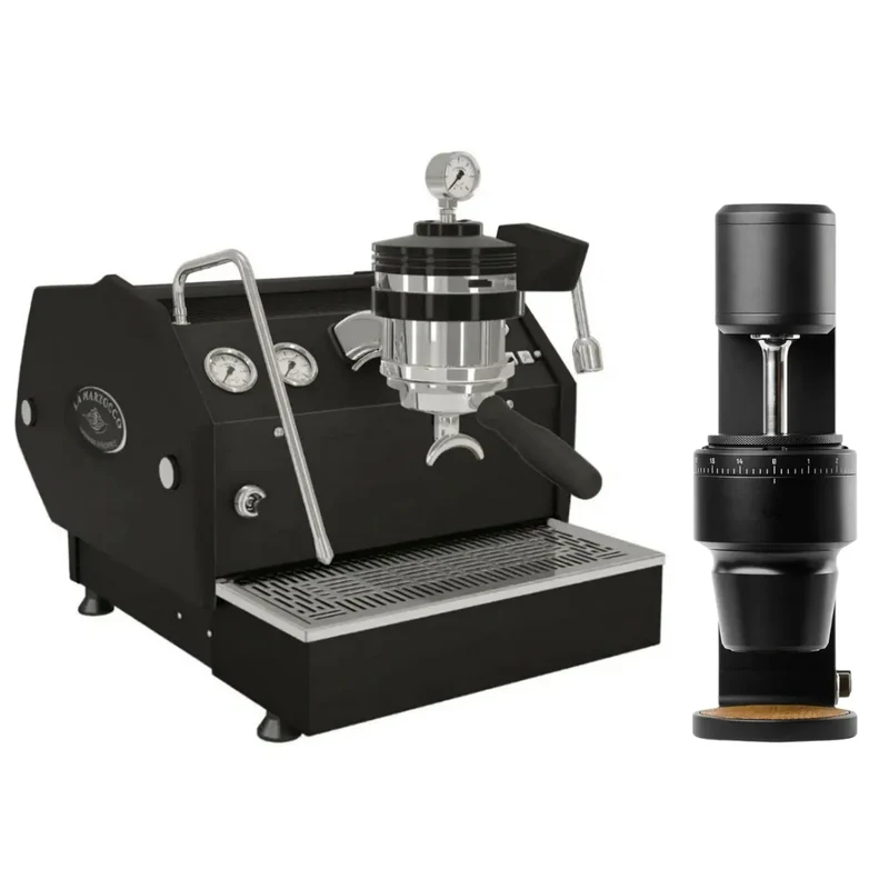 La Marzocco GS3 MP Espresso Machine + Weber Workshops Key Coffee Grinder Home Bundle Kit