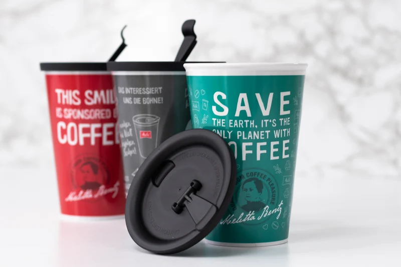 Melitta®Mehrwegbecher Deckel schwarz