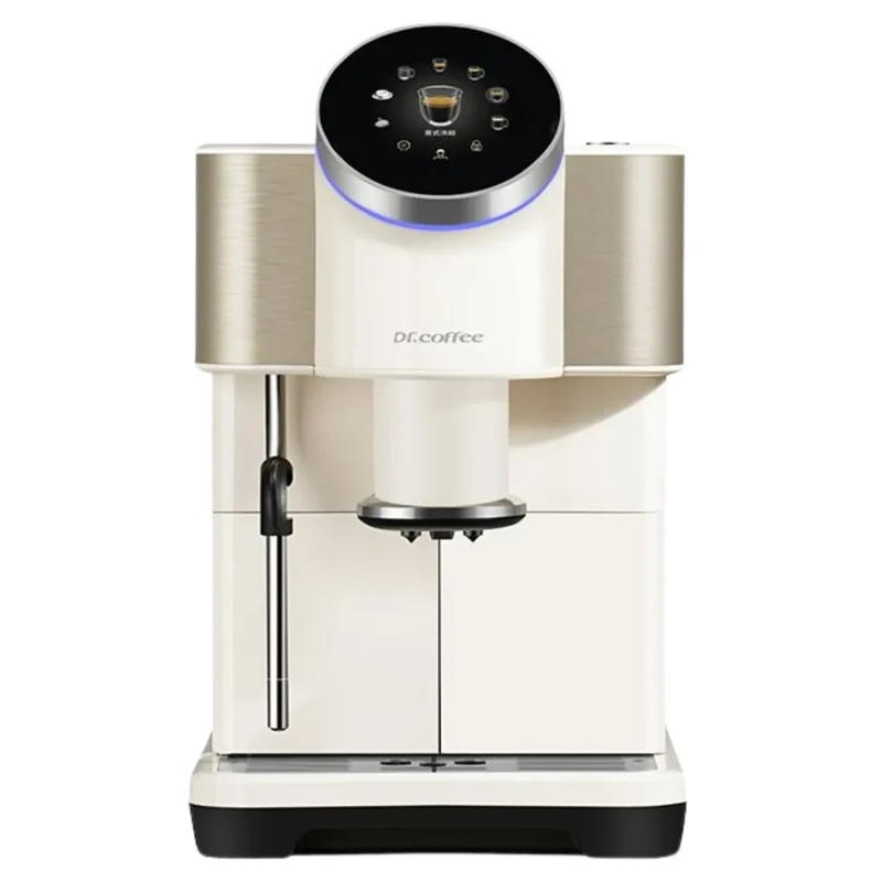 Dr. Coffee H1 Espresso Machine - Bean to Cup + Noise-Free Small Flat Burrs