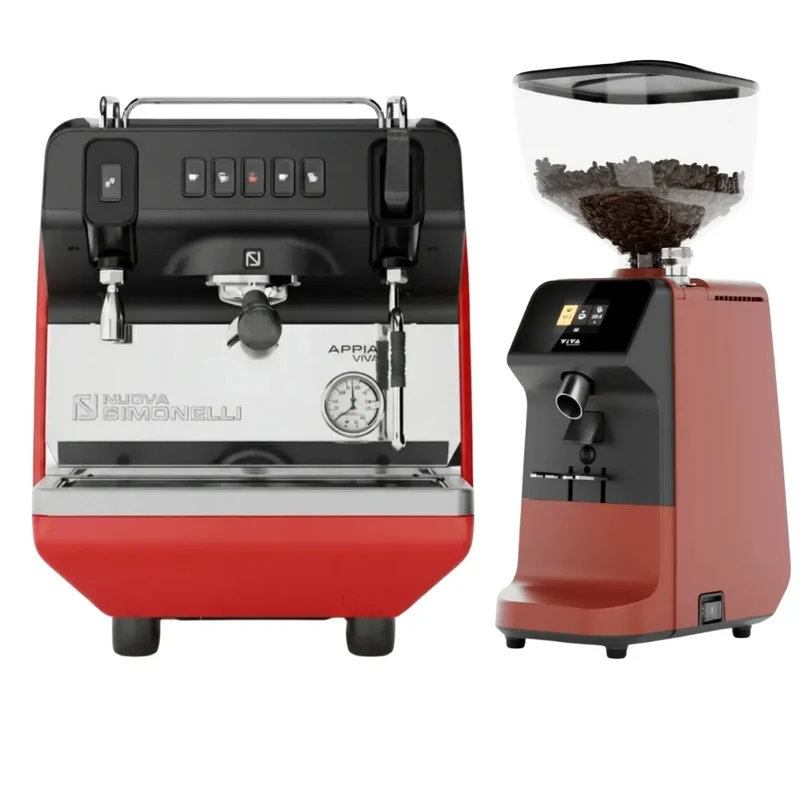Nuova Simonelli Appia Viva Standard Espresso Machine + Viva Espresso Grinder Commercial Bundle Kit