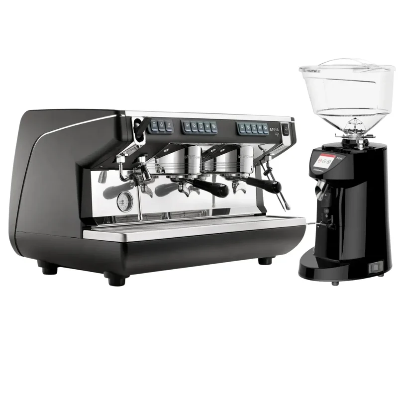 Nuova Simonelli Appia Life Standard Espresso Machine + MDJ Espresso Grinder Commercial Bundle Kit