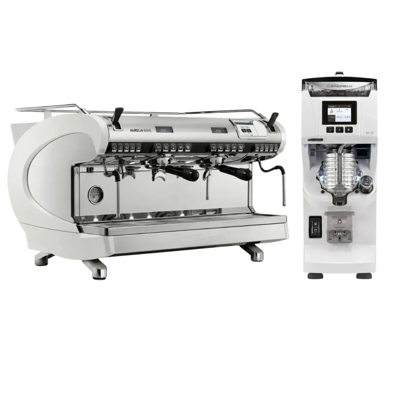 Nuova Simonelli Aurellia Wave T3 Espresso Machine + GX85 Series Grinder Commercial Bundle Kit