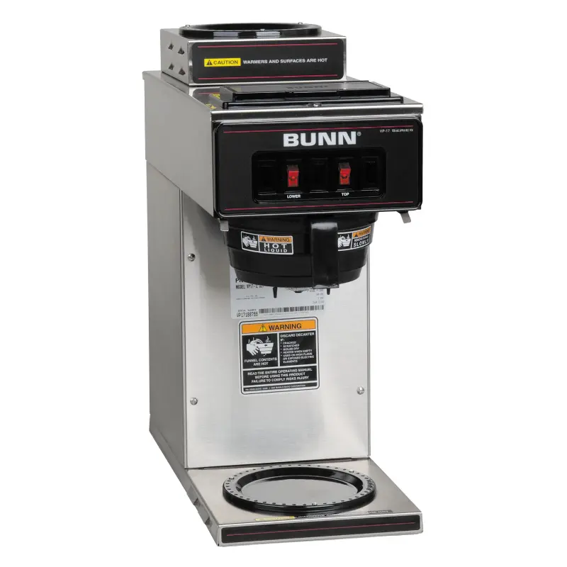 Bunn VP17A-2 Pourover Coffee Brewer - Non-Plumbed 3-Warmer