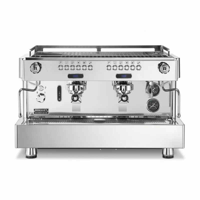 Rocket RE A Timer Espresso Machine - Thermosiphon & Dual Cool-Touch Wands