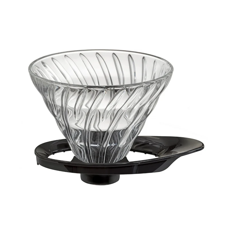 Hario V60 Dripper Glas Zwart - Filterhouder