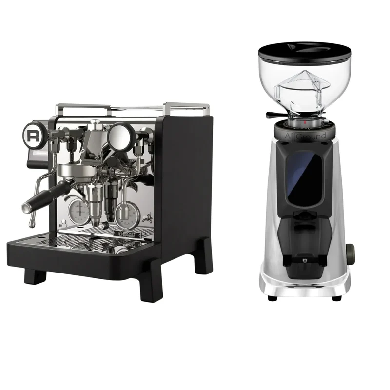 Rocket Espresso R58 Tune Espresso Machine + Fiorenzato All Ground Sense Espresso Grinder
