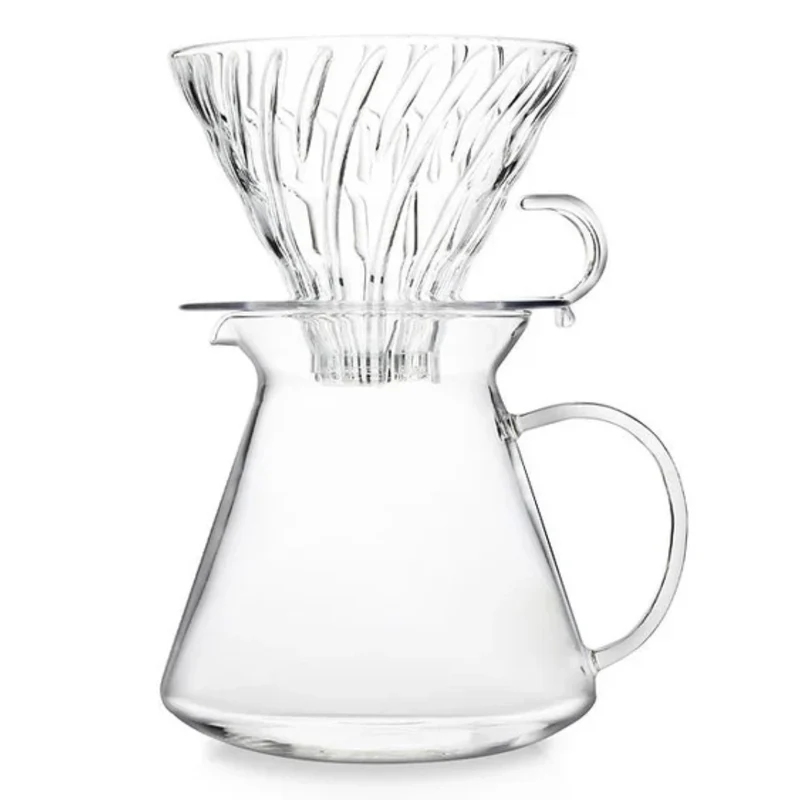 Hario V60 Glass Brewing Kit - Filterhouder Server Set