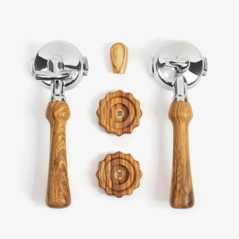 Wiedemann Manufaktur Classic Wooden Handle Set for Rocket Portafilter