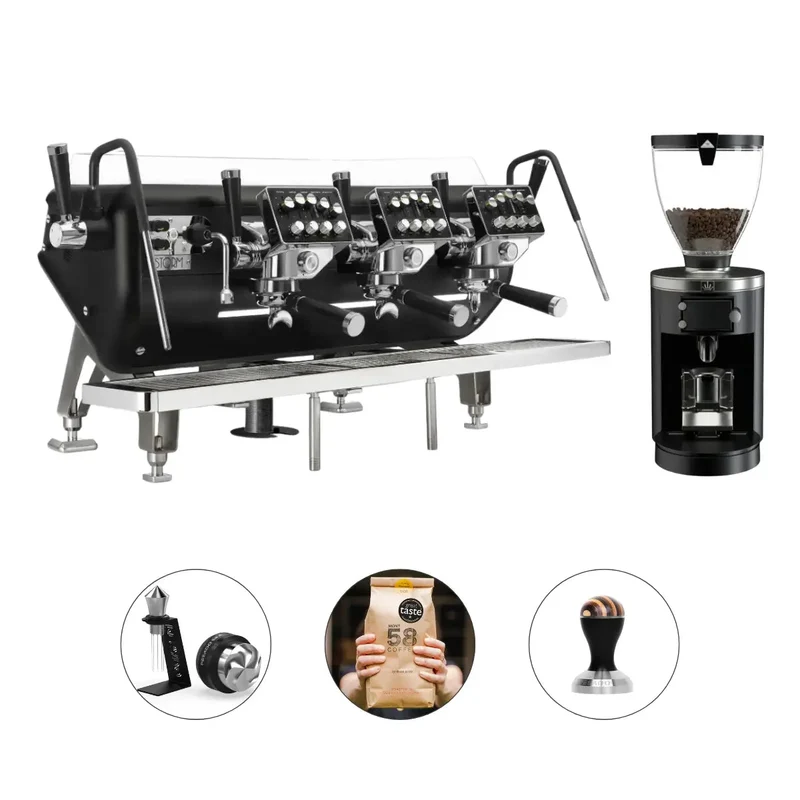 Barista Attitude Storm Profilo 2 Group Espresso Machine + Mahlkonig E80W GBS Espresso Grinder
