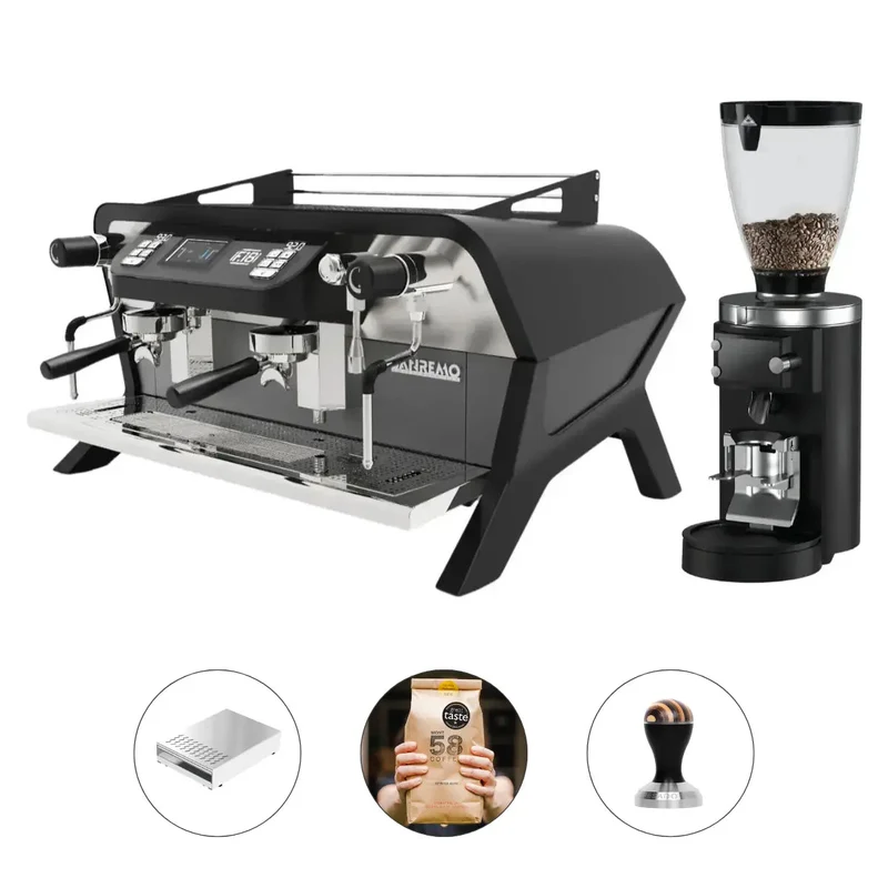 Sanremo F18 Multi-Boiler 2 Group Espresso Machine + Mahlkonig E80 GBS Grind by Weight Grinder