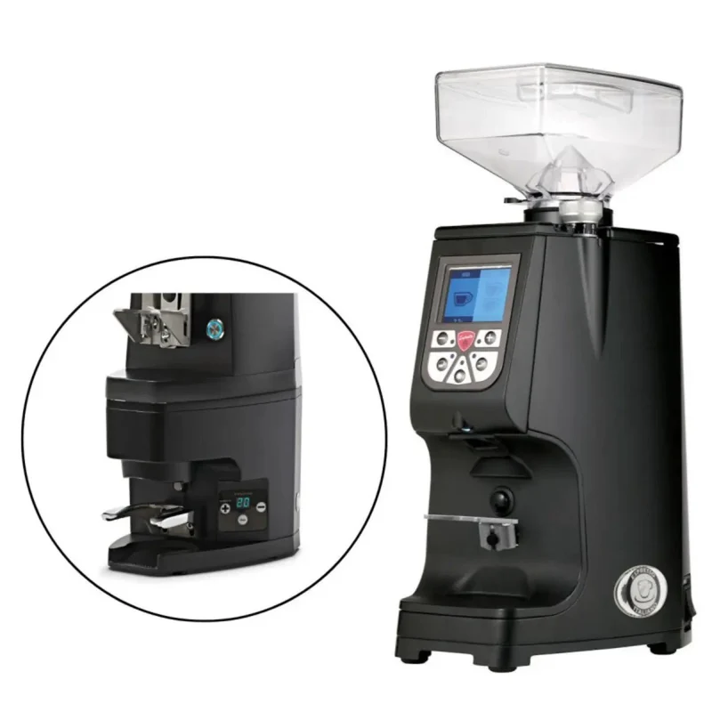 Eureka Atom 60 Espresso Grinder + Eureka Atom Automatic Tamper - Black