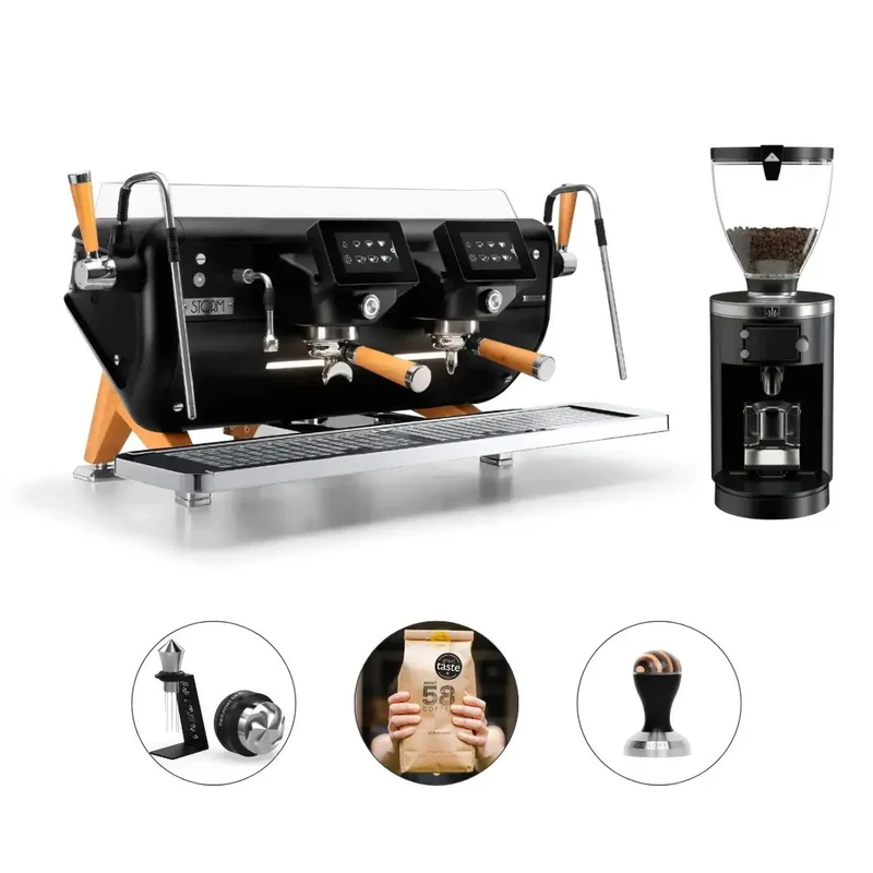 Barista Attitude Storm Multi-boiler Espresso Machine 2 Group + Mahlkonig E80W GBS Grinder