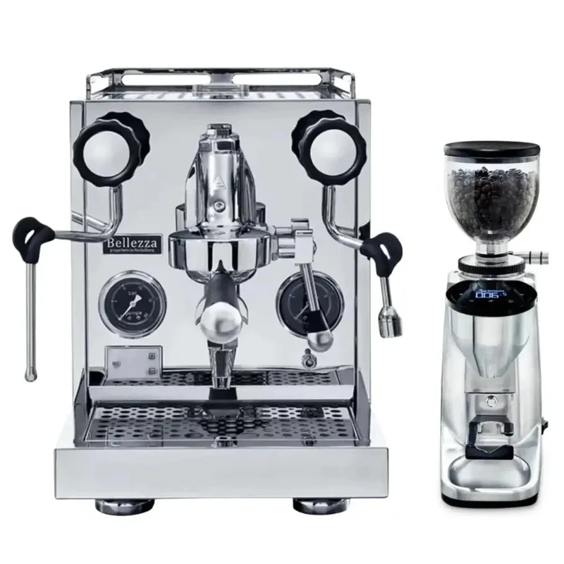 Bellezza Home Espresso Bundle - Inizio V and Inizio V Leva Espresso & Piccola Grinder