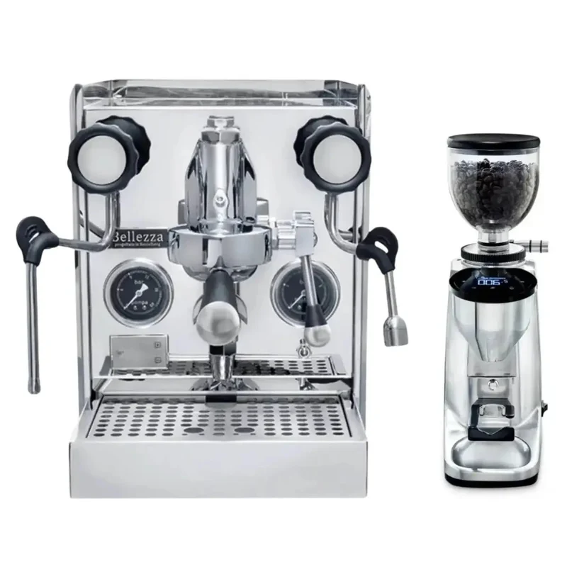 Bellezza Home Espresso Bundle - Francesca and Francesca Leva Espresso & Piccola Grinder