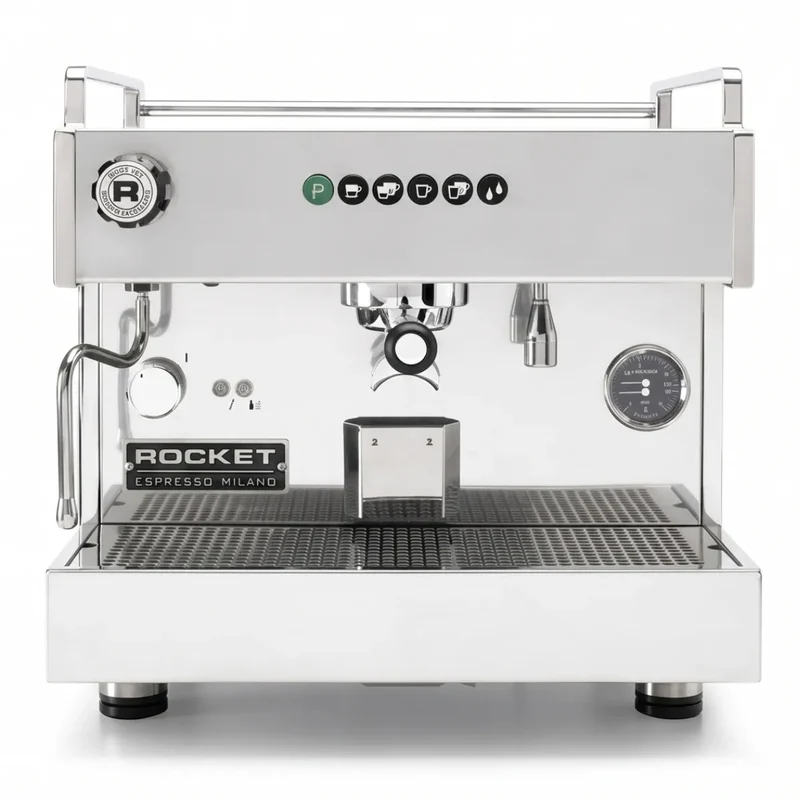 Rocket Boxer Tank Commercial Coffee Machine - Semi Compact Heat Exchanger - Automatic