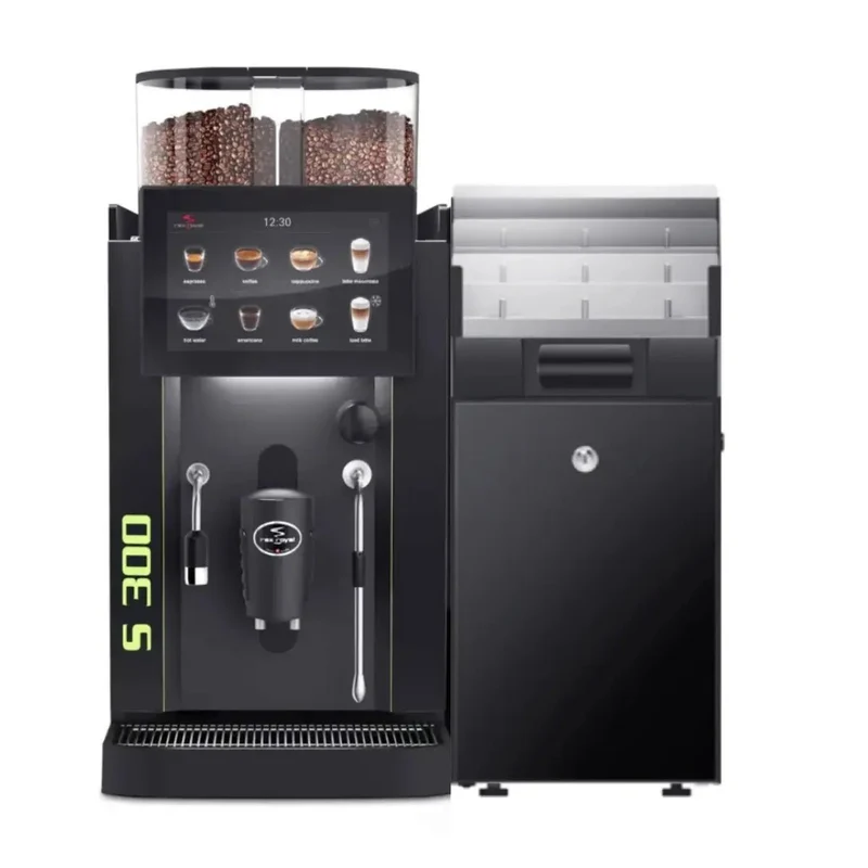 Rex Royal S300 Bean to Cup Coffee Machine + 9 Litre Milk Fridge, Installation and Service Package