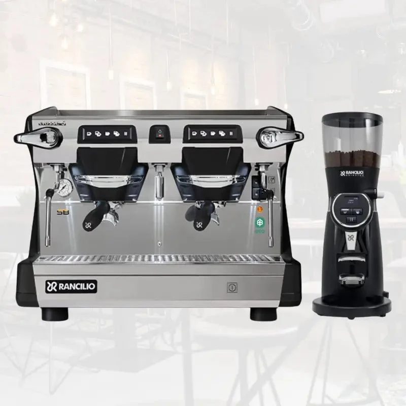 Rancilio Classe 5 ECO USB 2 Group Compact Espresso Machine + Rancilio Kryo Elite 65 OD Grinder