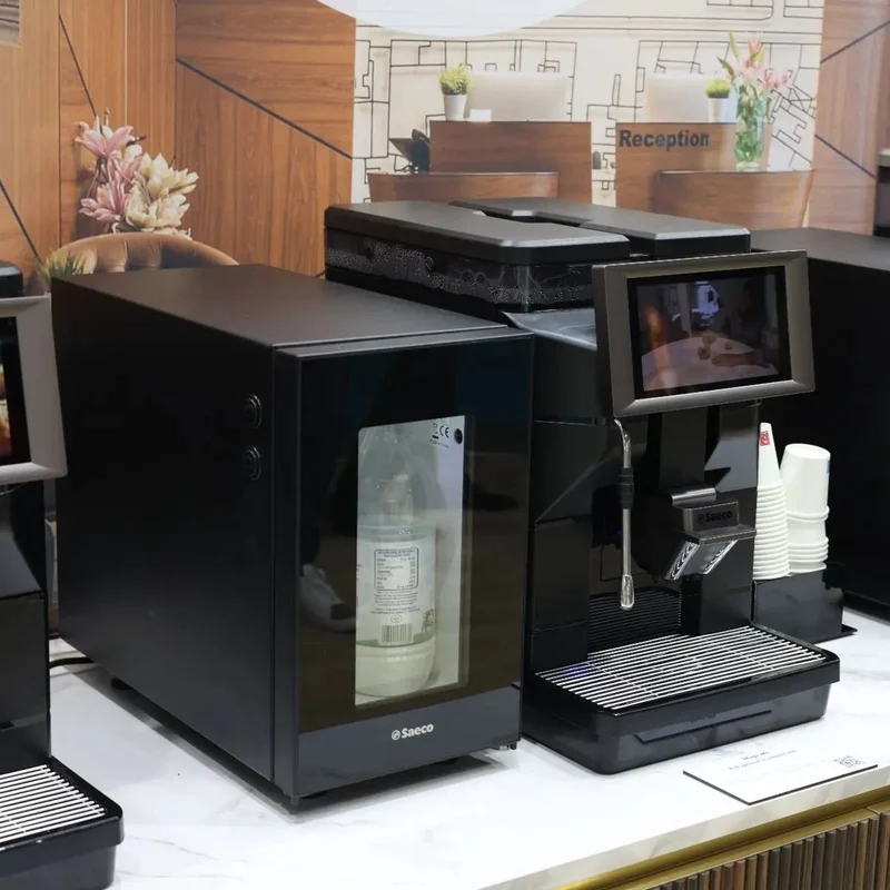 Saeco Magic M1 Espresso Machine + Saeco FR7L-N Fridge Home Bundle Kit